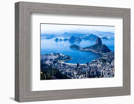 Rio De Janeiro, Brazil. Suggar Loaf And Botafogo Beach Viewed From Corcovado-Mariusz Prusaczyk-Framed Photographic Print