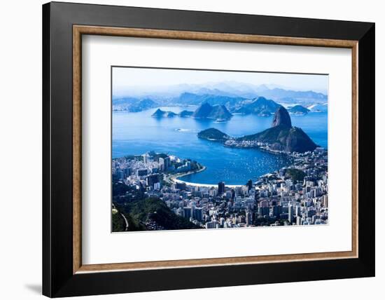 Rio De Janeiro, Brazil. Suggar Loaf And Botafogo Beach Viewed From Corcovado-Mariusz Prusaczyk-Framed Photographic Print