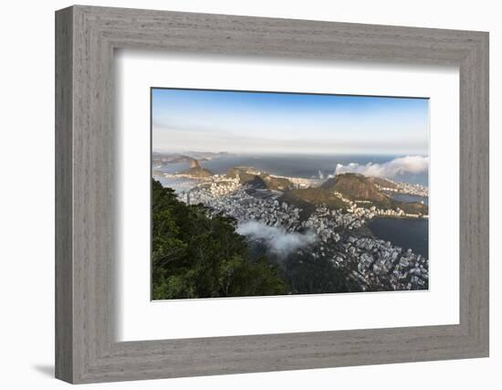 Rio de Janeiro from Corcovado Mountain-James White-Framed Photographic Print