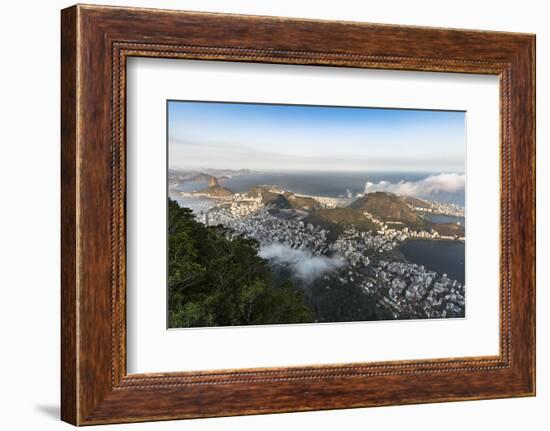 Rio de Janeiro from Corcovado Mountain-James White-Framed Photographic Print