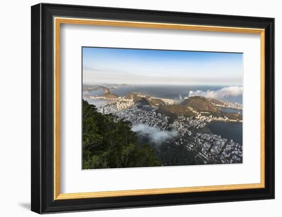 Rio de Janeiro from Corcovado Mountain-James White-Framed Photographic Print