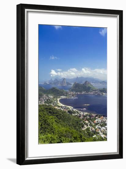 Rio De Janeiro from Niteroi, Rio De Janeiro, Brazil, South America-Alex Robinson-Framed Photographic Print