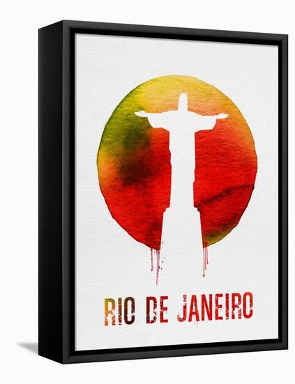 Rio De Janeiro Landmark Red-null-Framed Stretched Canvas