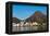 Rio De Janeiro Mountains around Lagoon-dabldy-Framed Premier Image Canvas