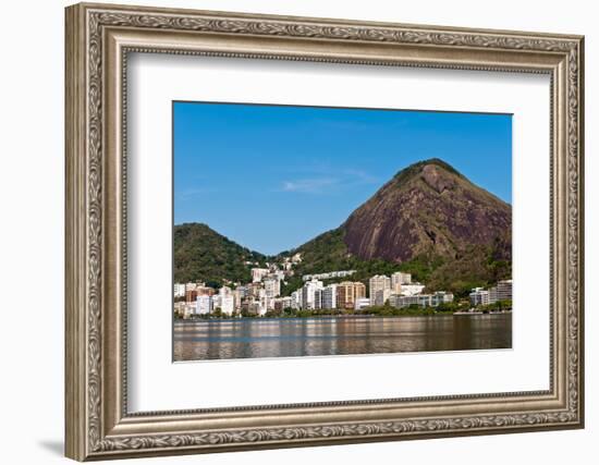 Rio De Janeiro Mountains around Lagoon-dabldy-Framed Photographic Print