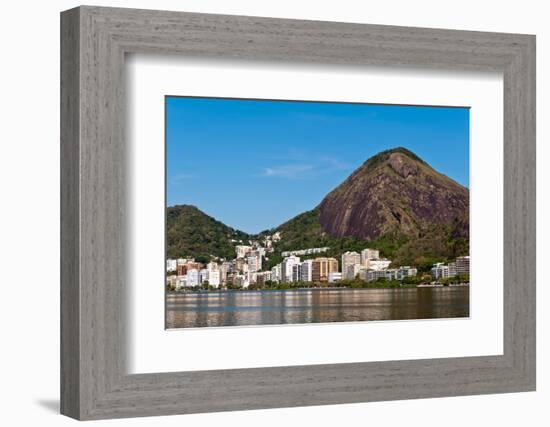 Rio De Janeiro Mountains around Lagoon-dabldy-Framed Photographic Print