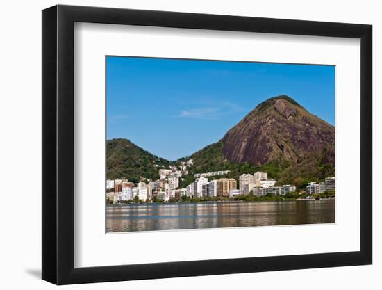 Rio De Janeiro Mountains around Lagoon-dabldy-Framed Photographic Print