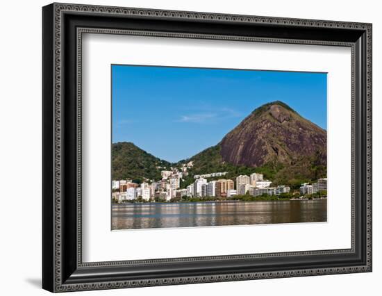 Rio De Janeiro Mountains around Lagoon-dabldy-Framed Photographic Print