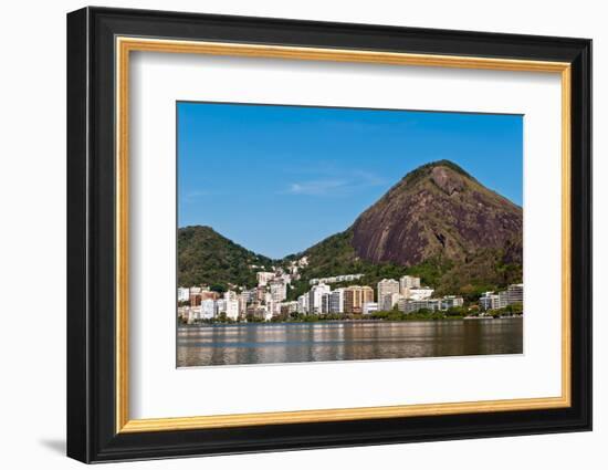 Rio De Janeiro Mountains around Lagoon-dabldy-Framed Photographic Print