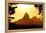 Rio De Janeiro Mountains by Sunset-dabldy-Framed Premier Image Canvas