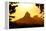 Rio De Janeiro Mountains by Sunset-dabldy-Framed Premier Image Canvas