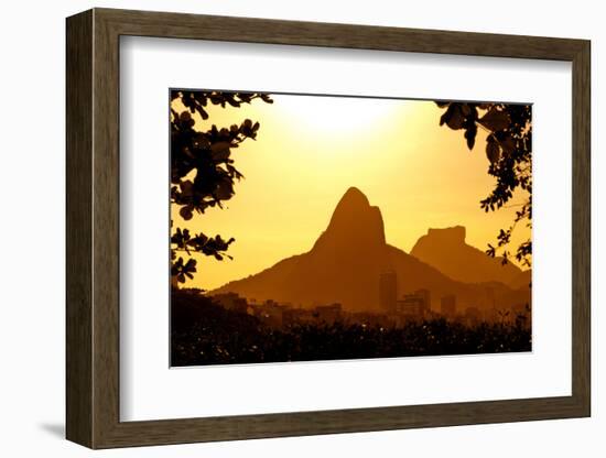 Rio De Janeiro Mountains by Sunset-dabldy-Framed Photographic Print