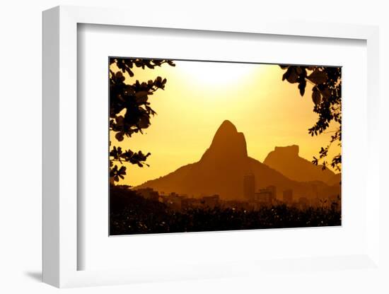 Rio De Janeiro Mountains by Sunset-dabldy-Framed Photographic Print