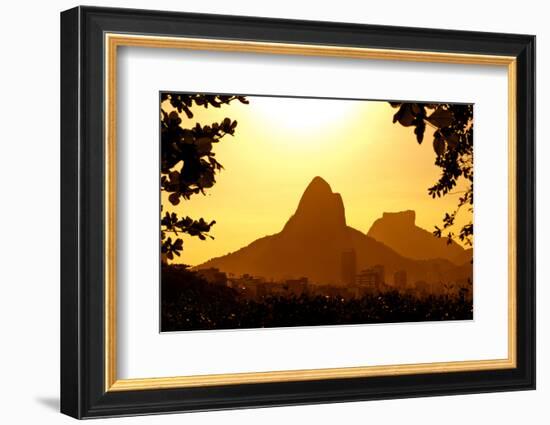 Rio De Janeiro Mountains by Sunset-dabldy-Framed Photographic Print