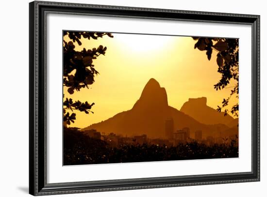 Rio De Janeiro Mountains by Sunset-dabldy-Framed Photographic Print