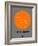 Rio De Janeiro Orange Subway Map-NaxArt-Framed Art Print