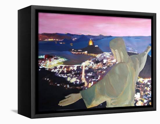 Rio De Janeiro With Christ The Redeemer II-Markus Bleichner-Framed Stretched Canvas