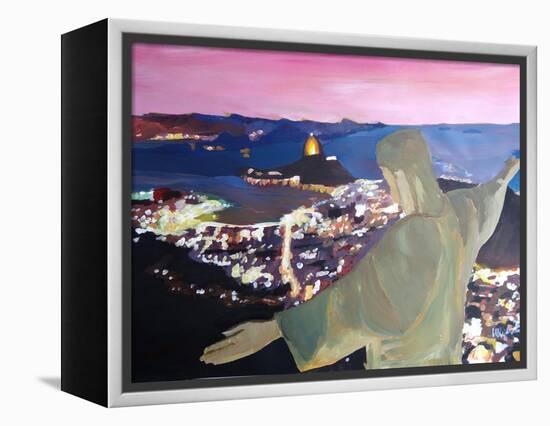 Rio De Janeiro With Christ The Redeemer II-Markus Bleichner-Framed Stretched Canvas