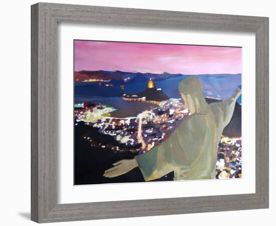 Rio De Janeiro With Christ The Redeemer II-Markus Bleichner-Framed Art Print