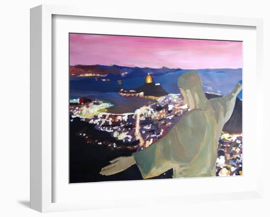 Rio De Janeiro With Christ The Redeemer II-Markus Bleichner-Framed Art Print