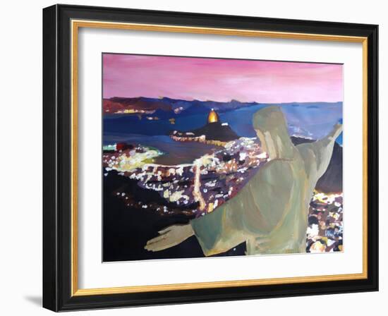 Rio De Janeiro With Christ The Redeemer II-Markus Bleichner-Framed Art Print