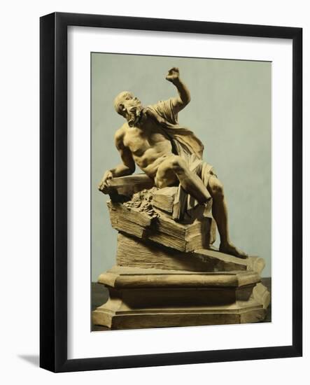 Rio De La Plata, Detail from Fountain of Four Rivers-Gian Lorenzo Bernini-Framed Giclee Print