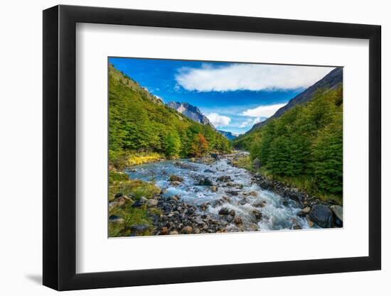 Rio del Frances, Valle Frances (Valle del Frances), Torres del Paine National Park-Jan Miracky-Framed Photographic Print