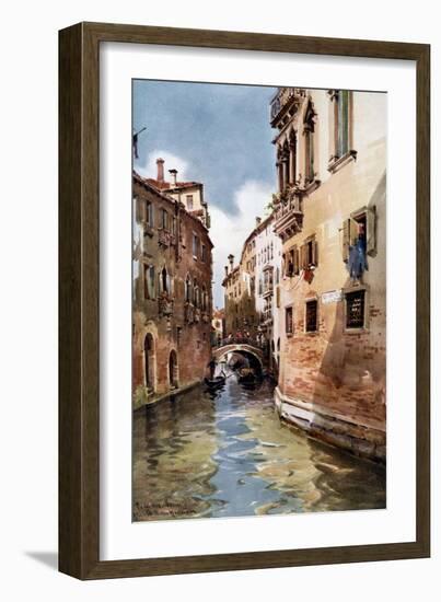 Rio Del Olio, Venice, Italy, 1907-William Alister Macdonald-Framed Giclee Print