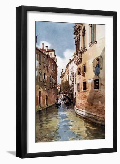 Rio Del Olio, Venice, Italy, 1907-William Alister Macdonald-Framed Giclee Print