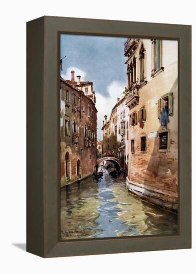 Rio Del Olio, Venice, Italy, 1907-William Alister Macdonald-Framed Premier Image Canvas