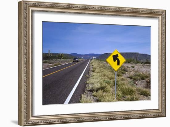 Rio El Novillo, Mexican Federal Highway No. 1-Barry Herman-Framed Photographic Print