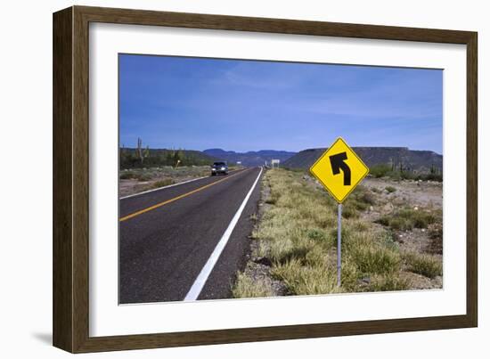 Rio El Novillo, Mexican Federal Highway No. 1-Barry Herman-Framed Photographic Print