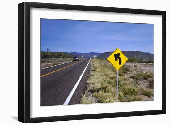 Rio El Novillo, Mexican Federal Highway No. 1-Barry Herman-Framed Photographic Print