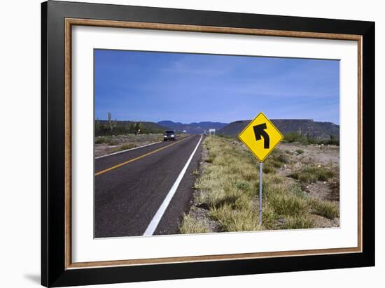 Rio El Novillo, Mexican Federal Highway No. 1-Barry Herman-Framed Photographic Print