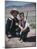 RIO GRANDE, 1950 directed by JOHN FORD John Wayne and his son Patrick (photo)-null-Mounted Photo