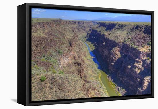 Rio Grande Gorge, Taken from Rio Grande Gorge Bridge, Near Taos, New Mexico, U.S.A.-Richard Maschmeyer-Framed Premier Image Canvas