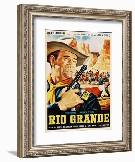 Rio Grande, John Wayne, 1950-null-Framed Art Print