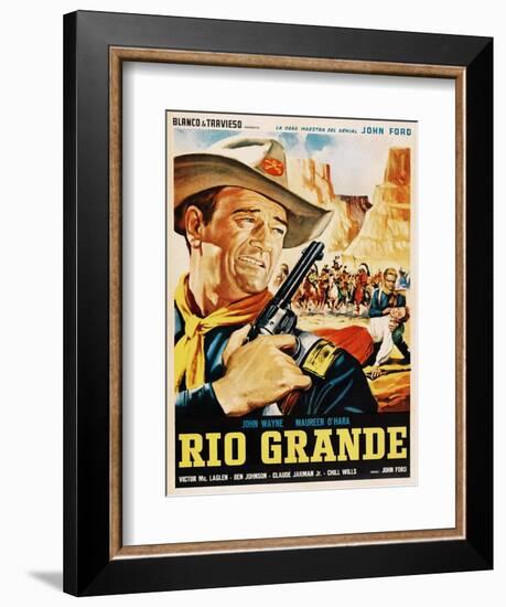 Rio Grande, John Wayne, 1950-null-Framed Art Print