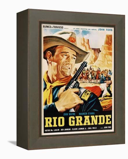 Rio Grande, John Wayne, 1950-null-Framed Stretched Canvas