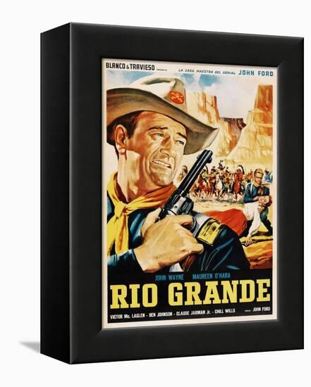 Rio Grande, John Wayne, 1950-null-Framed Stretched Canvas