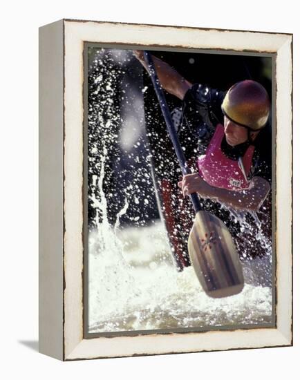 Rio Grande River Kayaking, New Mexico, USA-Lee Kopfler-Framed Premier Image Canvas