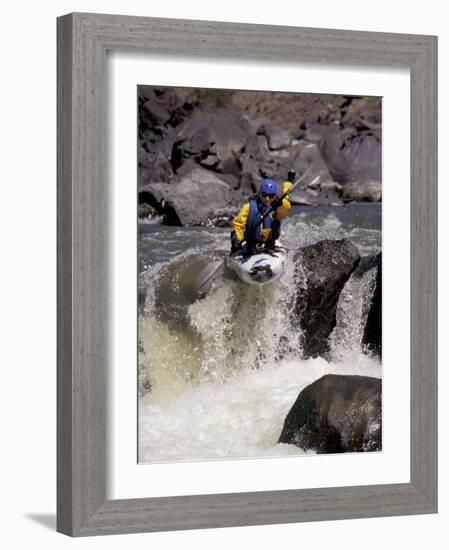 Rio Grande River Kayaking, New Mexico, USA-Lee Kopfler-Framed Photographic Print