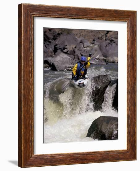 Rio Grande River Kayaking, New Mexico, USA-Lee Kopfler-Framed Photographic Print