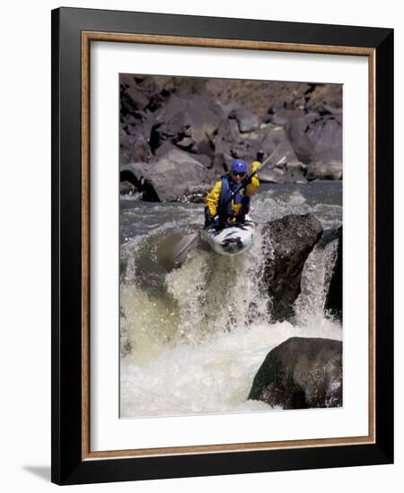 Rio Grande River Kayaking, New Mexico, USA-Lee Kopfler-Framed Photographic Print