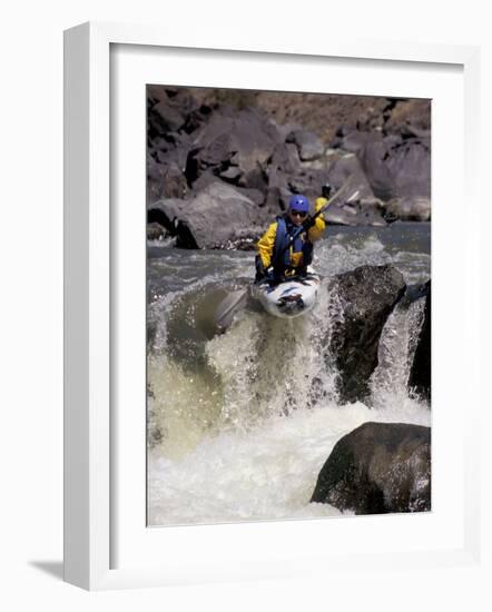 Rio Grande River Kayaking, New Mexico, USA-Lee Kopfler-Framed Photographic Print