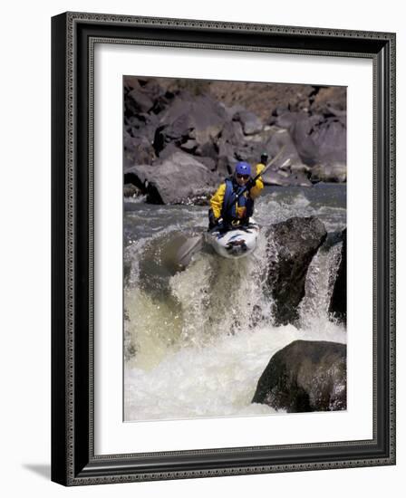 Rio Grande River Kayaking, New Mexico, USA-Lee Kopfler-Framed Photographic Print