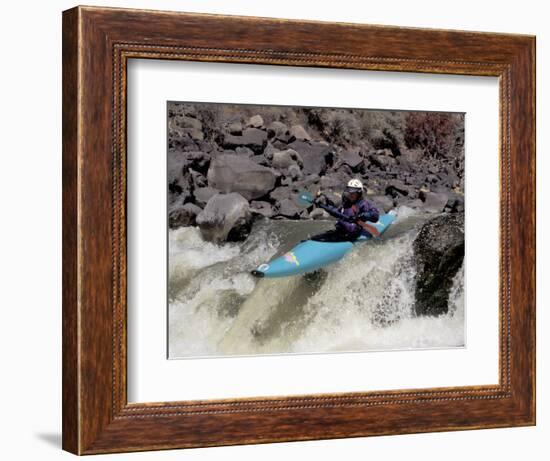 Rio Grande River Kayaking, New Mexico, USA-Lee Kopfler-Framed Photographic Print