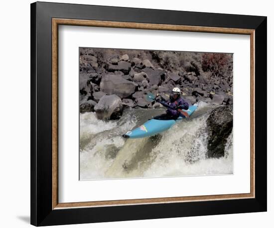 Rio Grande River Kayaking, New Mexico, USA-Lee Kopfler-Framed Photographic Print