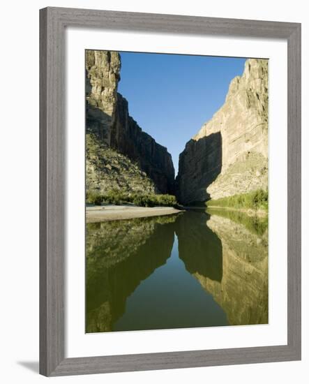 Rio Grande River, Santa Elena Canyon, Big Bend National Park, Texas, USA-Ethel Davies-Framed Photographic Print