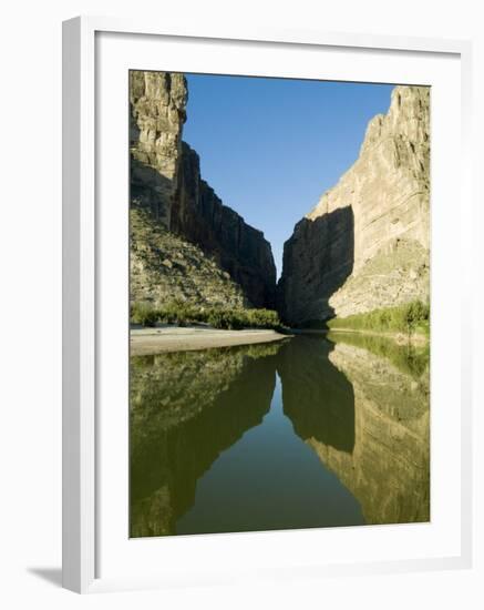 Rio Grande River, Santa Elena Canyon, Big Bend National Park, Texas, USA-Ethel Davies-Framed Photographic Print